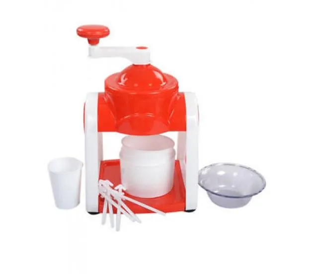 Manual Ice Gola Slush Maker, Ice Snow Maker Machine for Home, Ice Barf Crusher Cutter Set