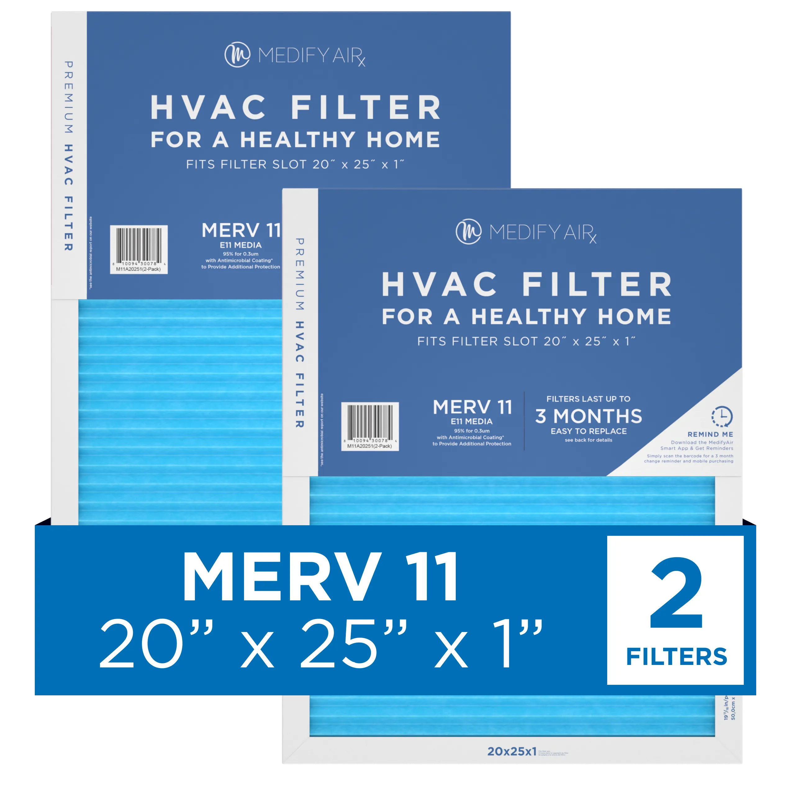 MERV 20" x 25" x 1" HVAC Filter