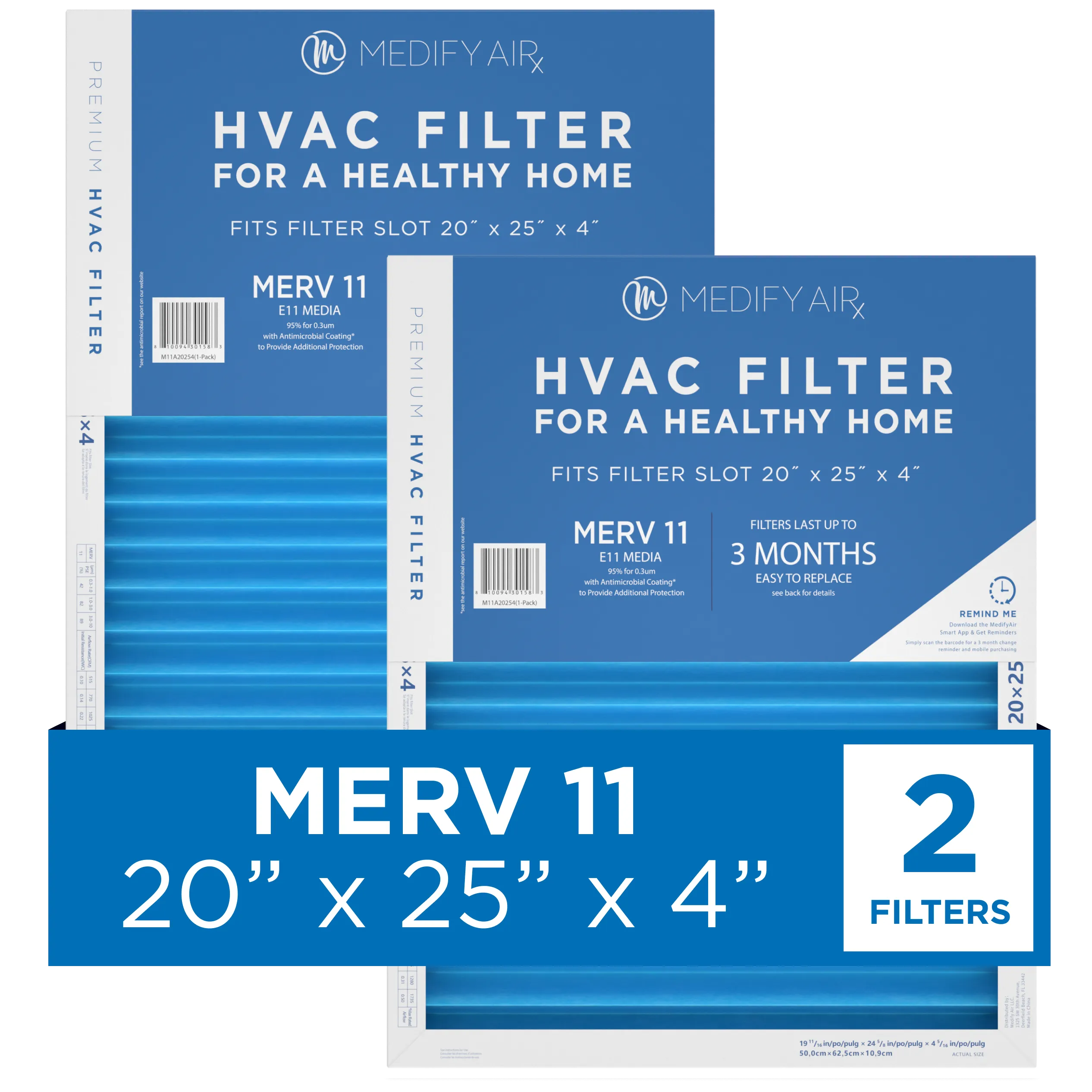 MERV 20" x 25" x 4" HVAC Filter