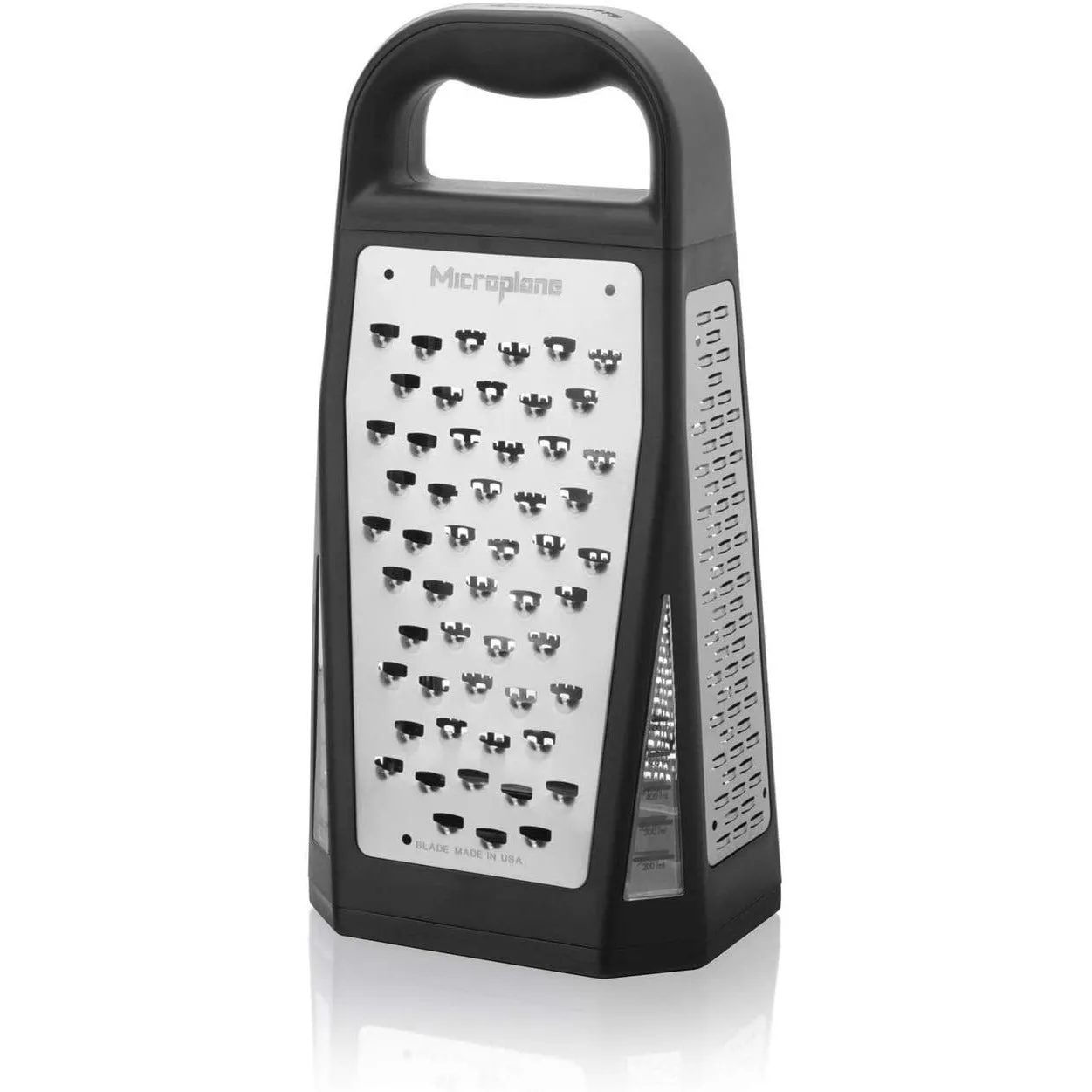 Microplane Elite Five Blade Box Cheese Grater and Shredder