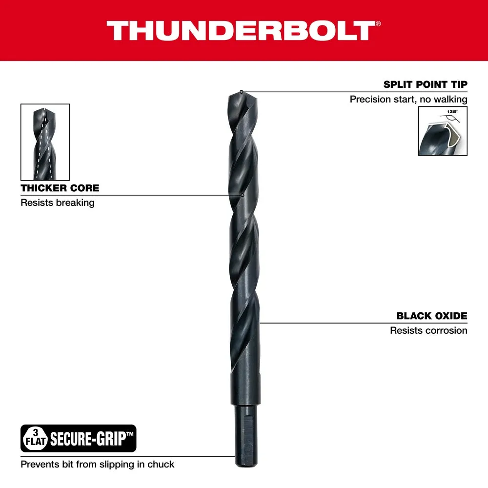 Milwaukee 48-89-2801 Thunderbolt Black Oxide Drill Bit Set - 21 PC