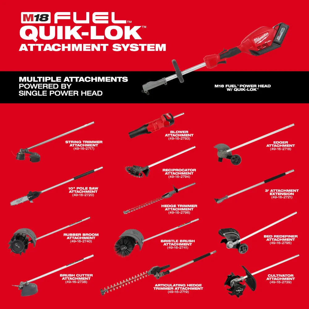 Milwaukee 49-16-2796 M18 FUEL QUIK-LOK Hedge Trimmer Attachment