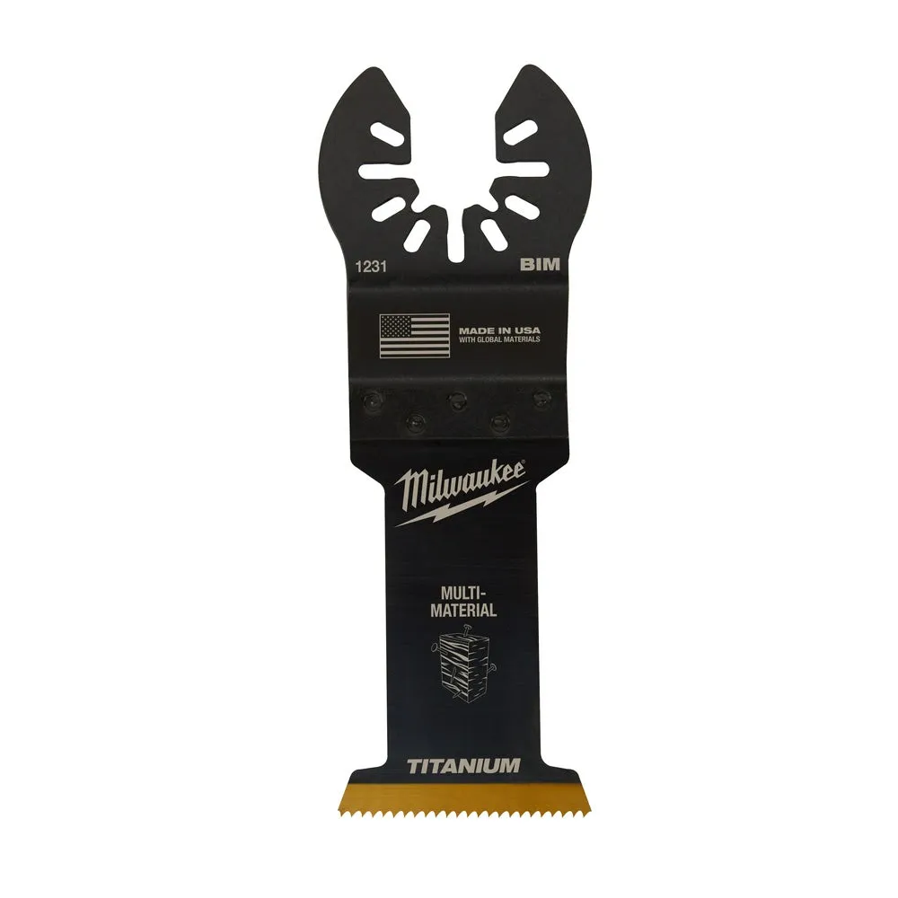 Milwaukee  49-25-1239 Milwaukee® OPEN-LOK™ 1-3/8" TITANIUM ENHANCED BI-METAL MULTI-MATERIAL BLADES 10PK