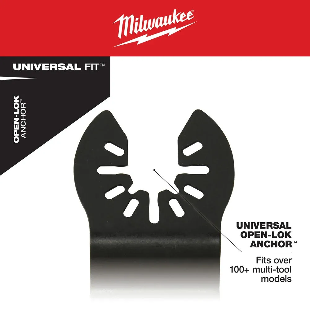 Milwaukee  49-25-1239 Milwaukee® OPEN-LOK™ 1-3/8" TITANIUM ENHANCED BI-METAL MULTI-MATERIAL BLADES 10PK