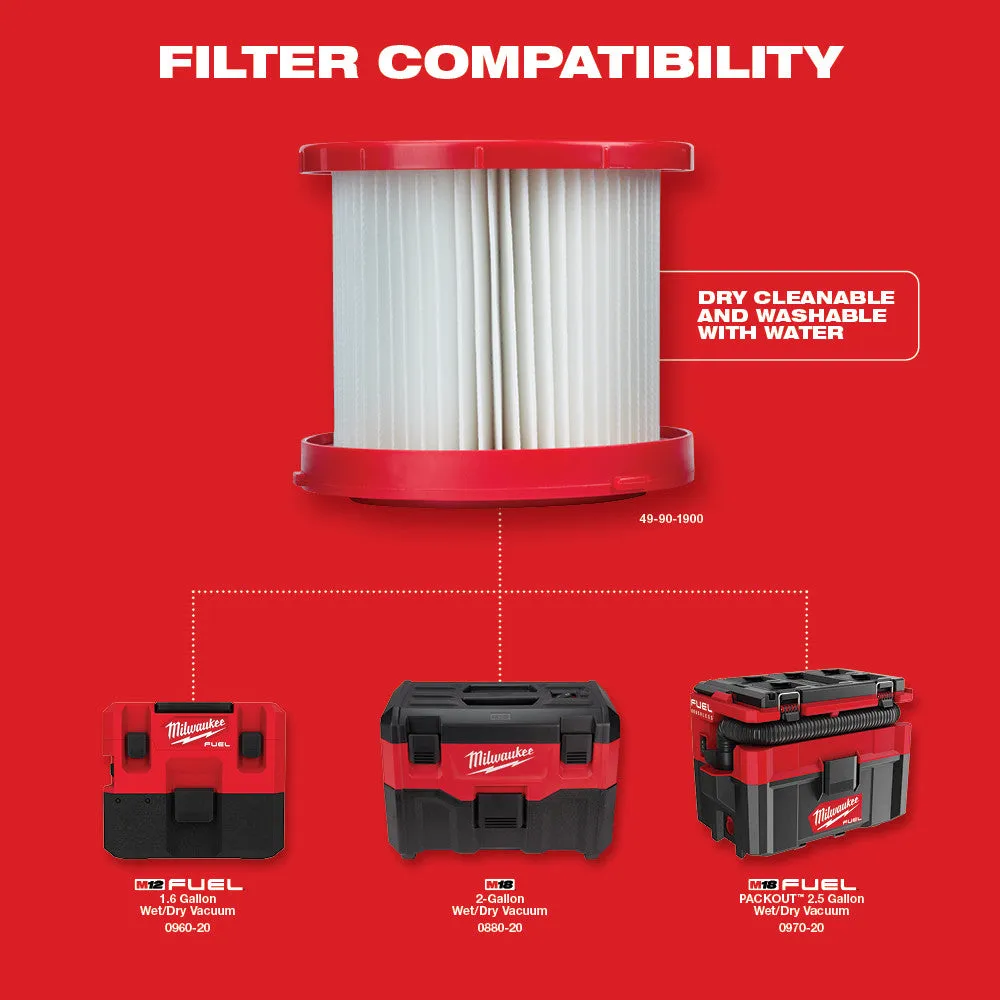 Milwaukee 49-90-1900 HEPA Filter