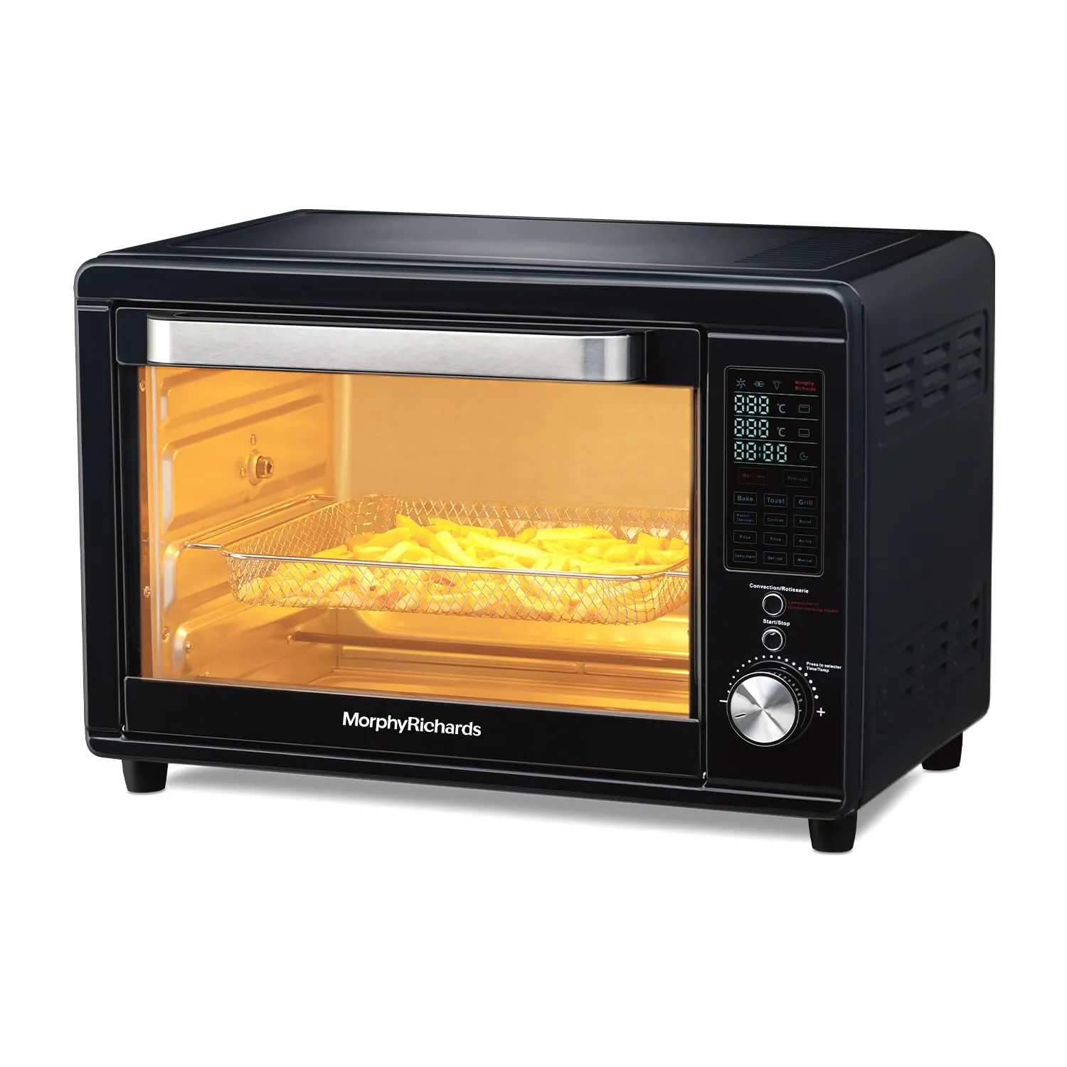 Morphy Richards Digital Otg Oven For Kitchen|29 Litre Oven Toaster Griller W/ 13 Preset Menu|Rotisserie,Convection W/In-Built Air-Fryer & Dehydrator Function|2-Yr Warranty By Brand|Deep Blue-2000 W