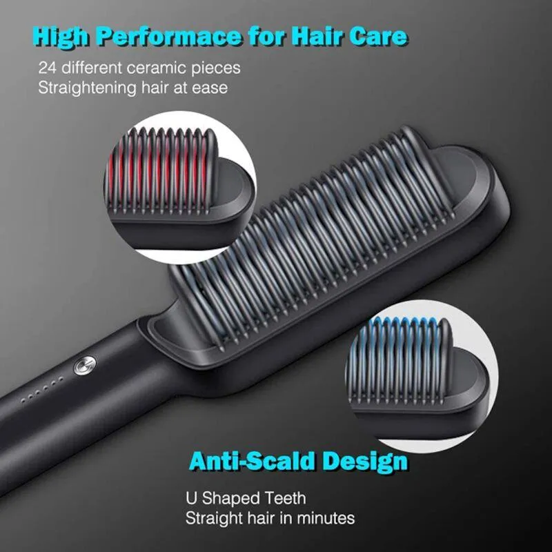 Multifunction Hair Comb Straightener HQT-909