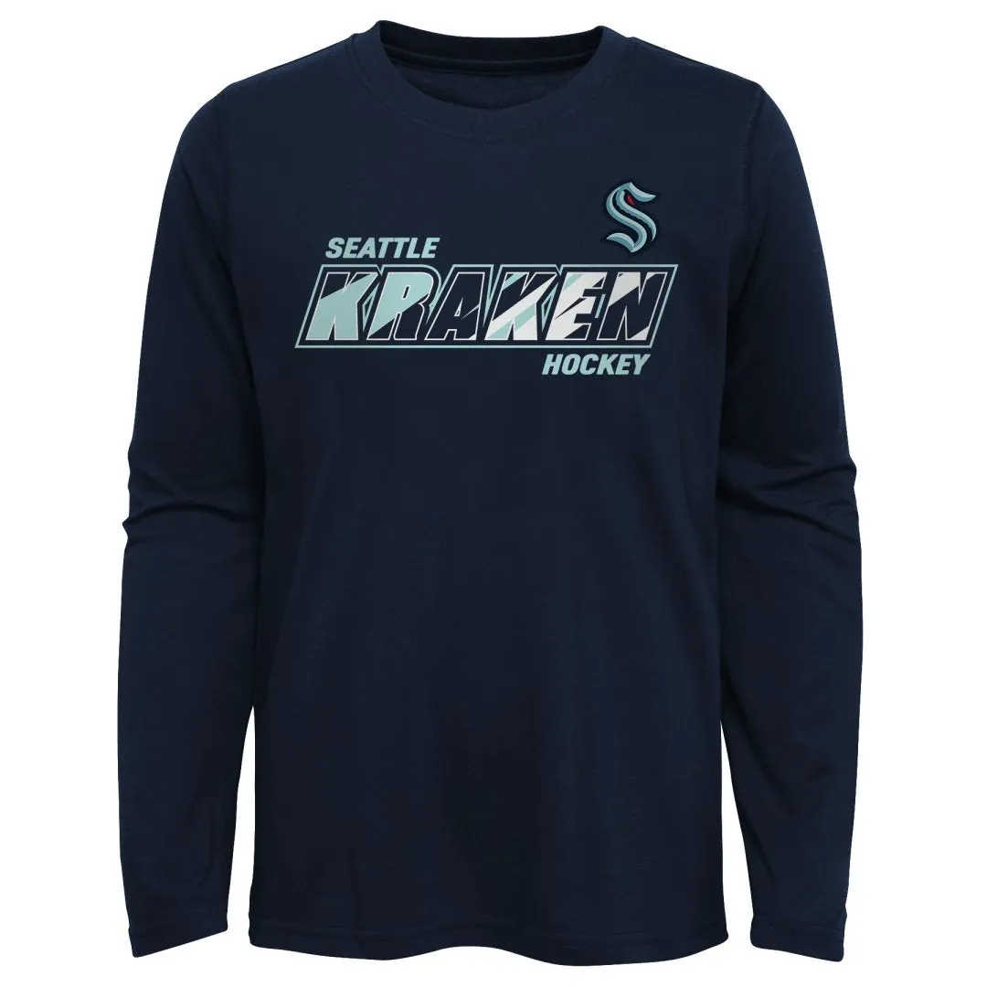 NHL Branded Youth Seattle Kraken Rink Reimagined L/S T-Shirt