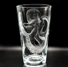 OCTOPUS Pint Glass by Lumengrave