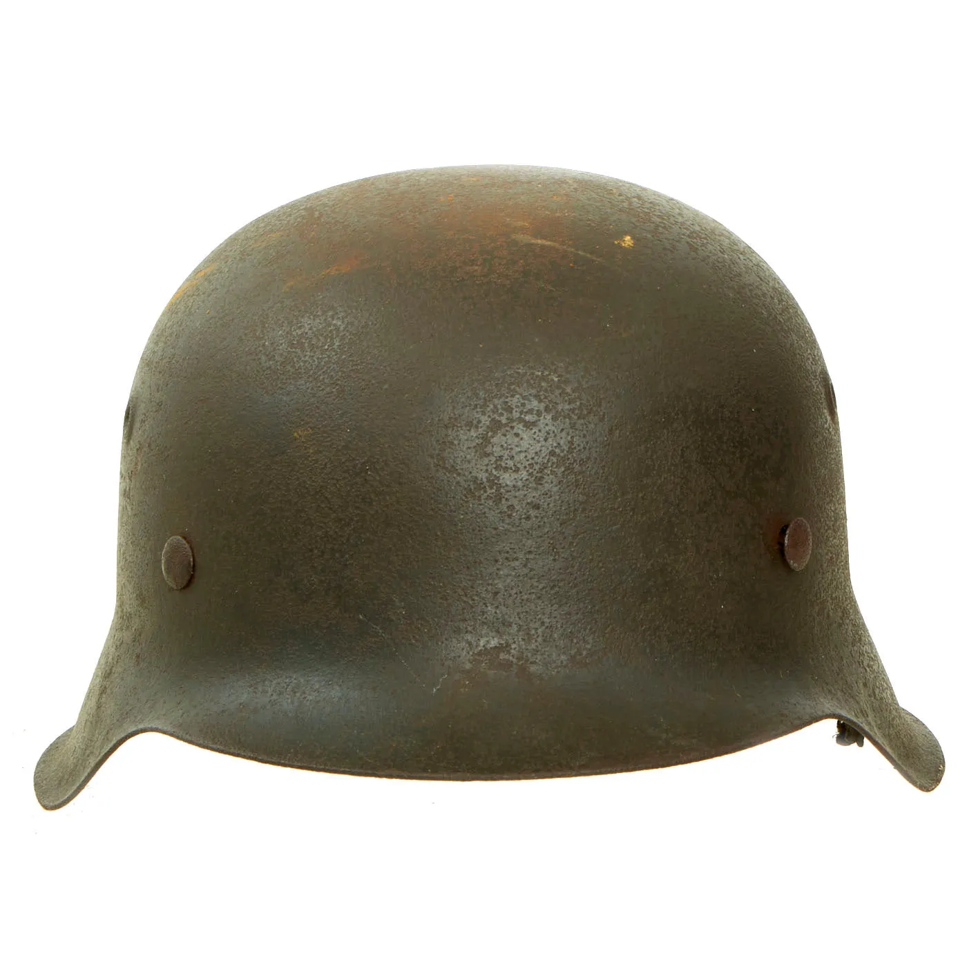 Original German WWII M42 Army Heer No Decal "Battlefield Pickup" Helmet - size 64 Shell