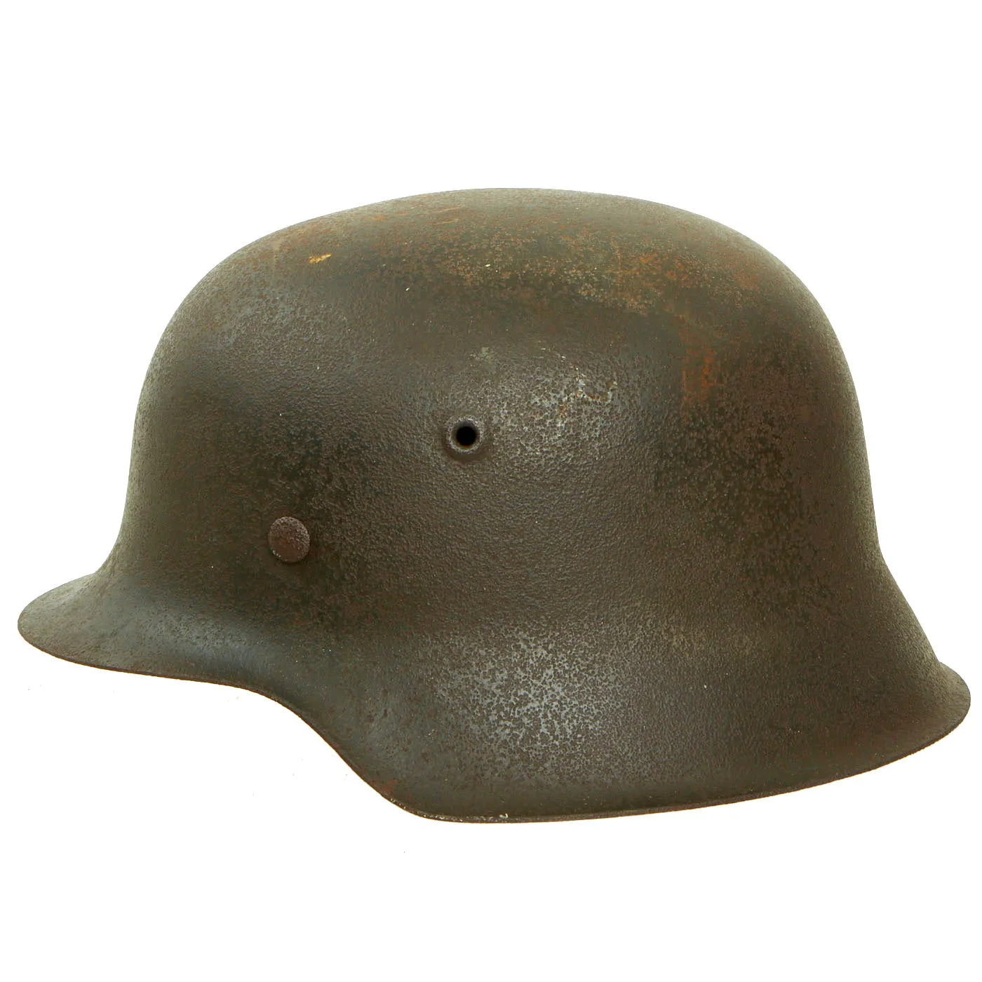 Original German WWII M42 Army Heer No Decal "Battlefield Pickup" Helmet - size 64 Shell