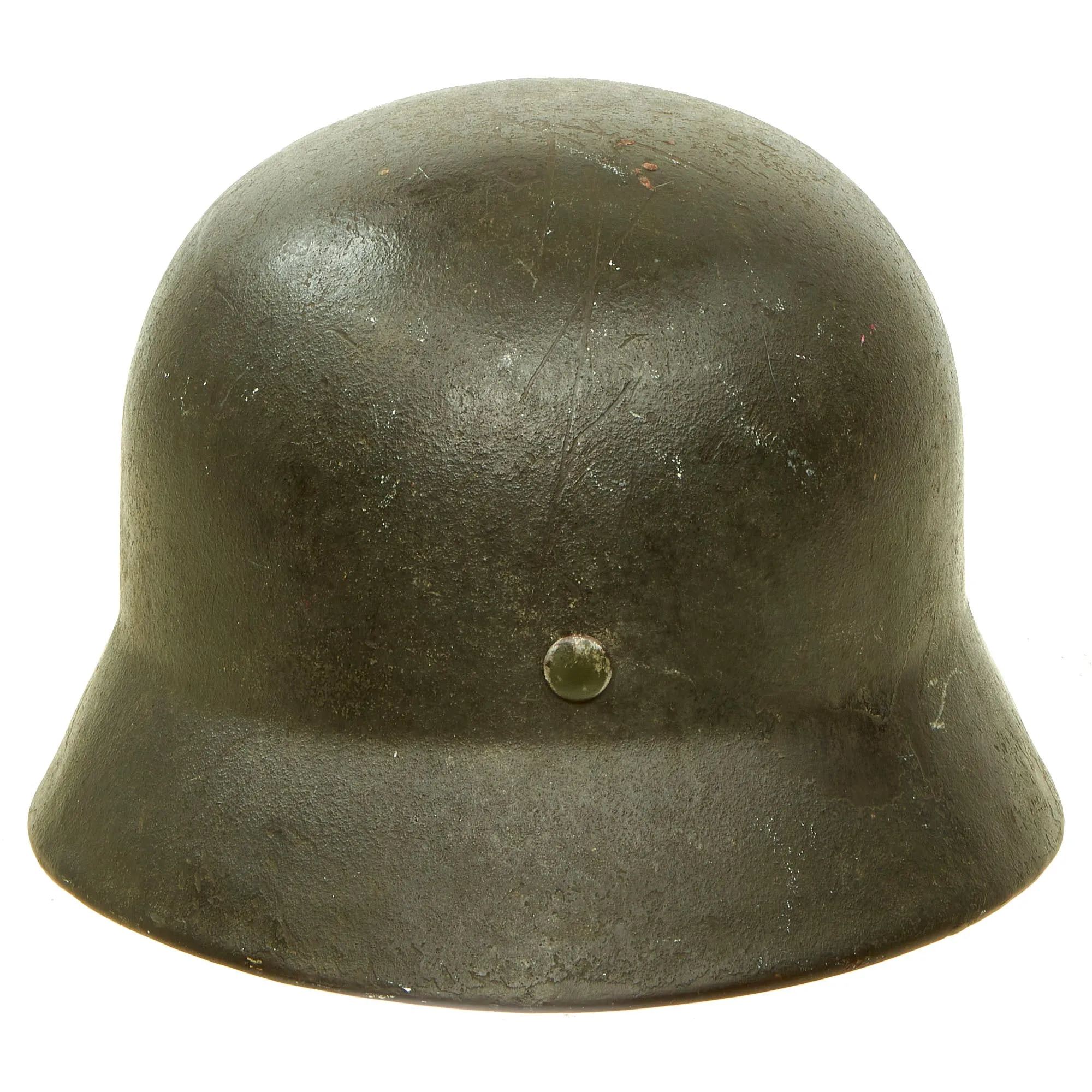 Original German WWII USGI Named Bring Back Grouping with Certificate - Single Decal Heer M40 Helmet, Overseas Cap, 2x 98K bayonets & More