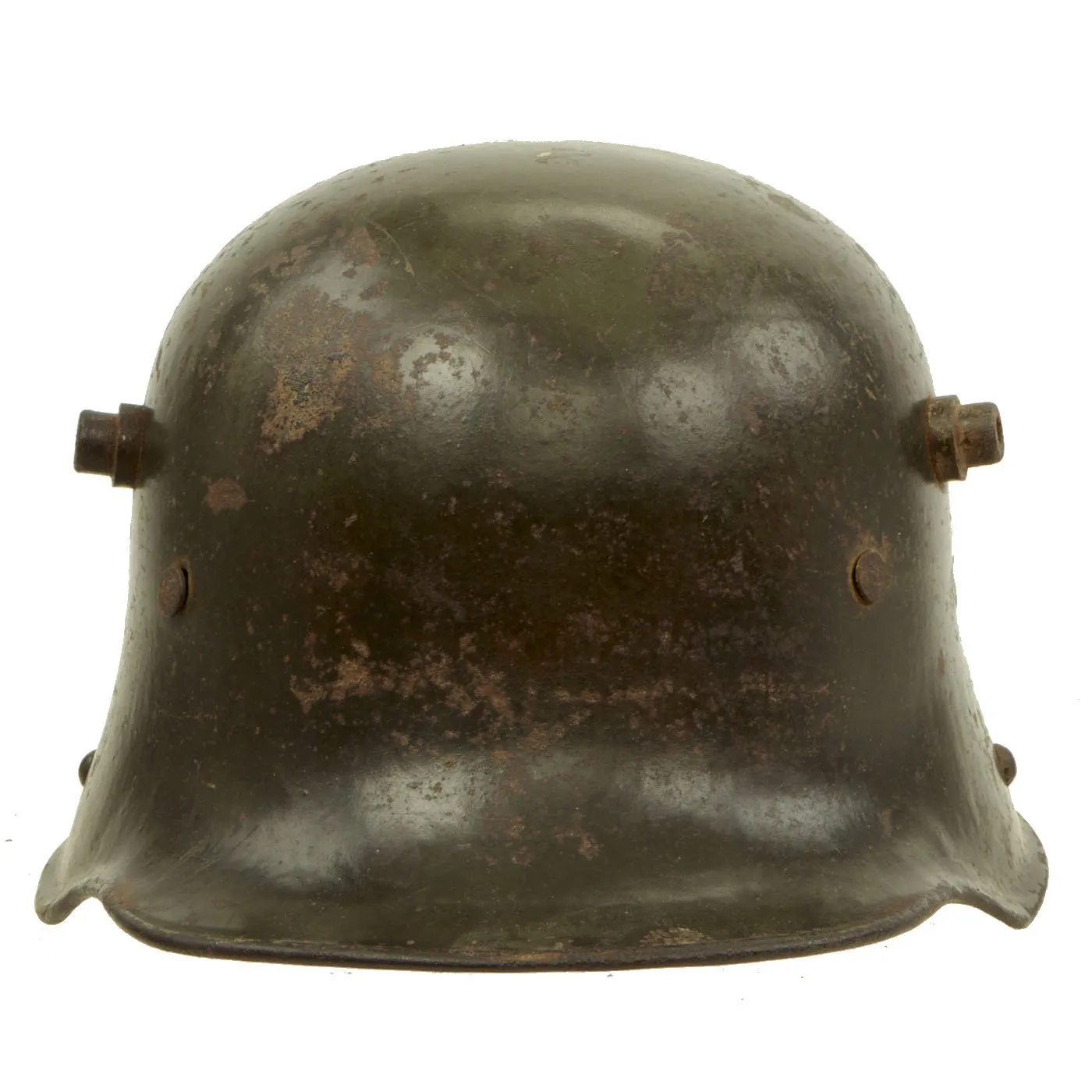 Original Imperial German WWI M1916 Stahlhelm Helmet - U.S. 47th Aero Squadron Veteran Bringback Send-Home Souvenir Helmet