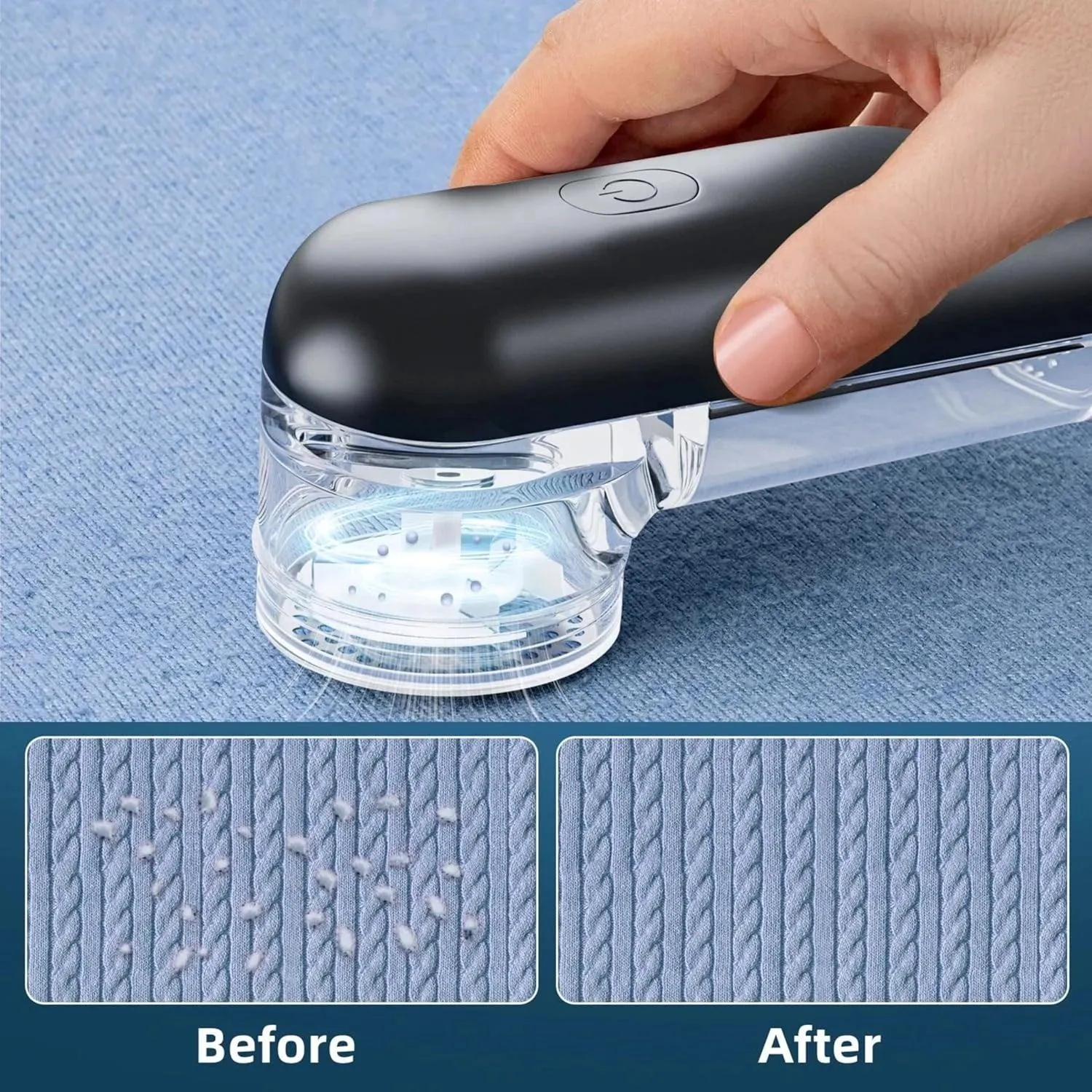 OWNAIR Mighty Lint Remover for Clothes | Fabric Shaver | 2 AA Battery Powered