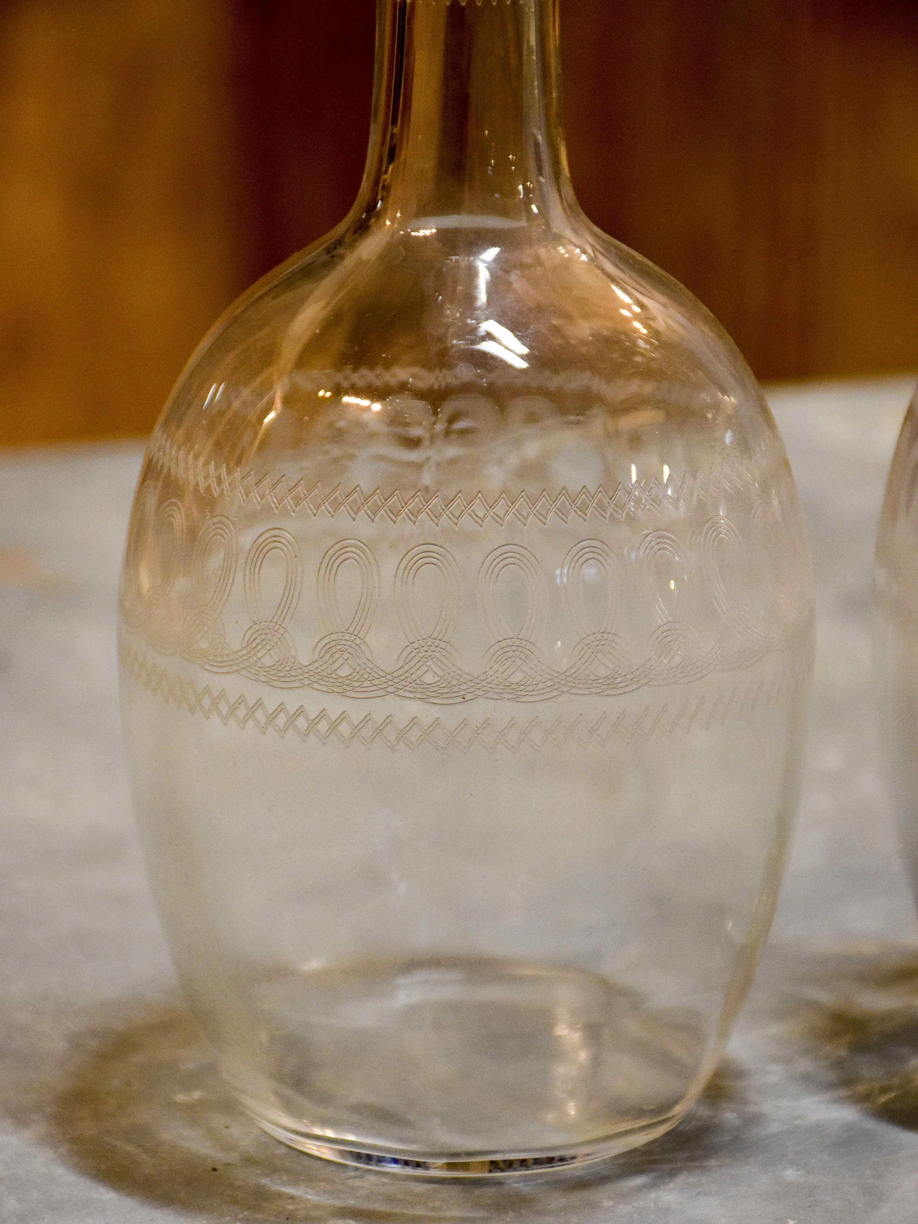 Pair of 19th century Napoleon III carafes