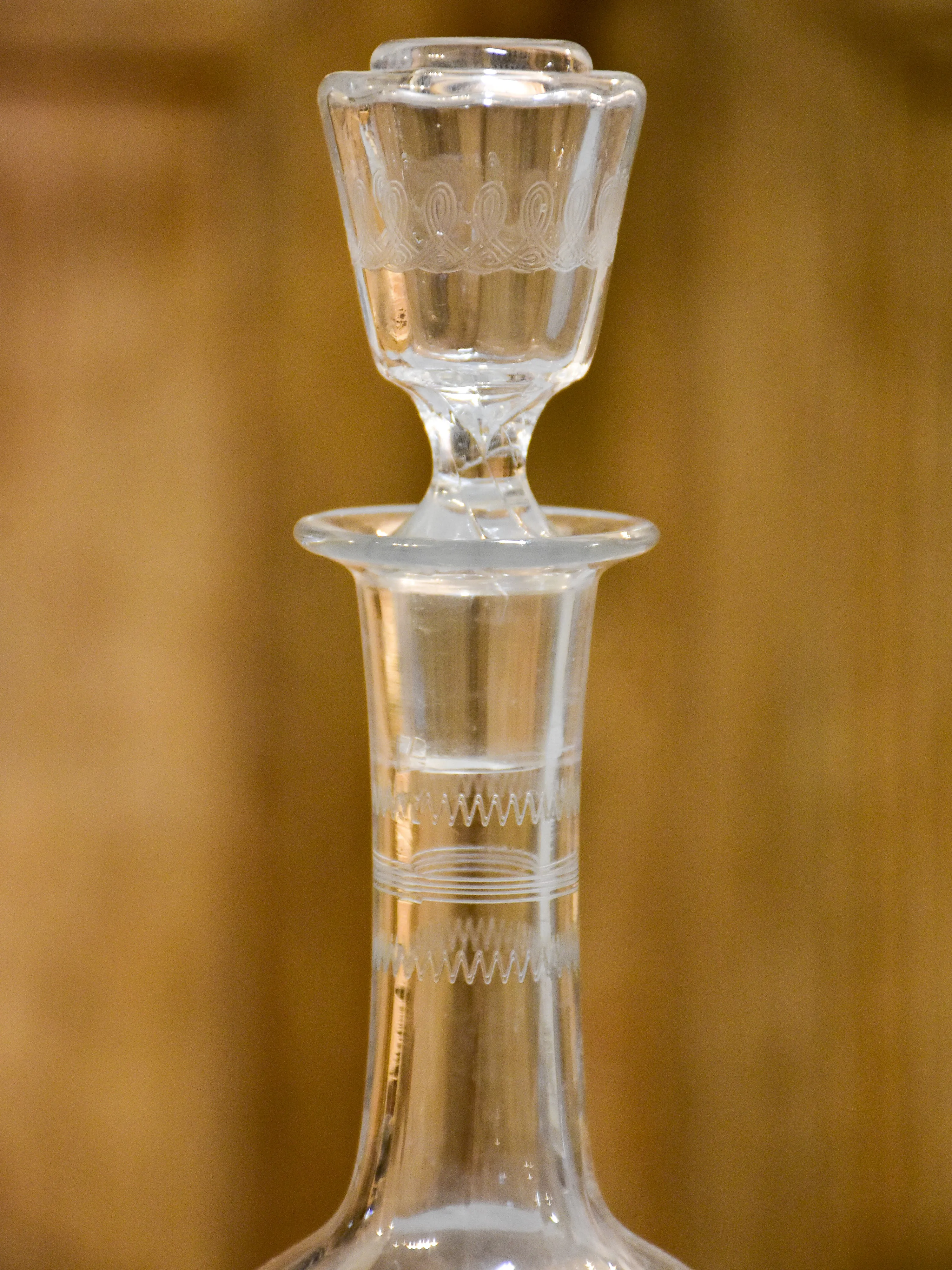 Pair of 19th century Napoleon III carafes