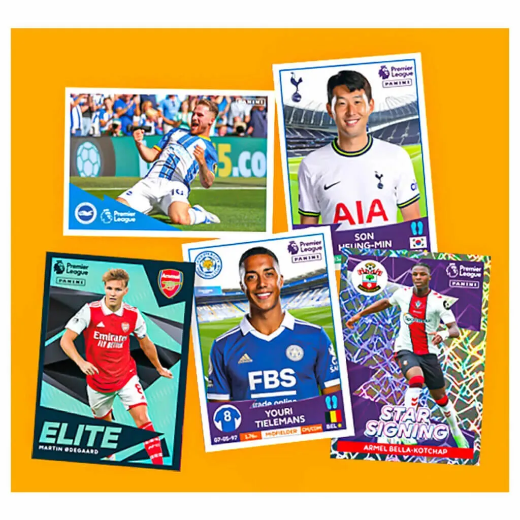 Panini 2023-24 Premier League Official Sticker Collection Pack (5 Stickers Each)