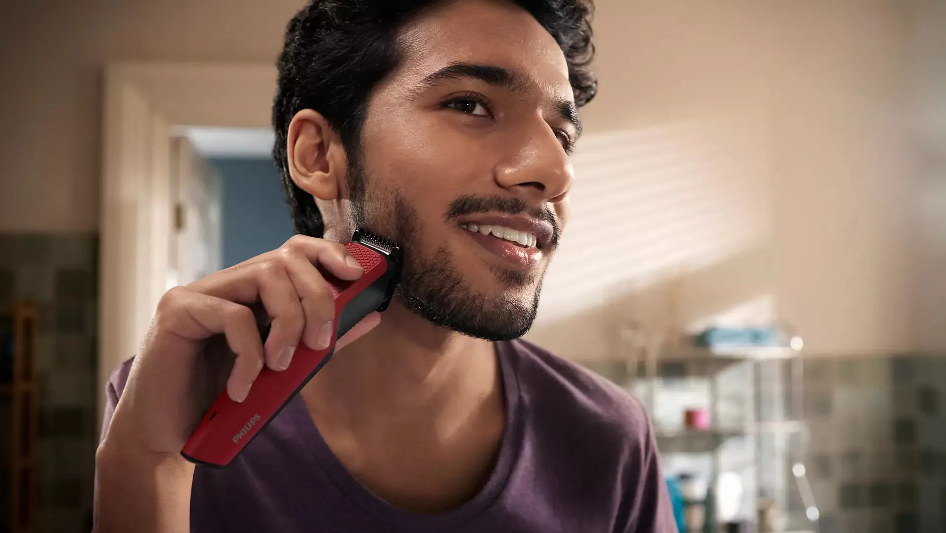 Philips BT1235/18 Skin-friendly Beard trimmer Dura Power Technology, Cordless Rechargeable with USB Charging