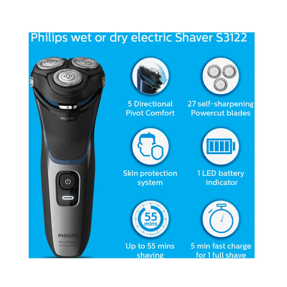 Philips Cordless Electric Shaver S3122/55