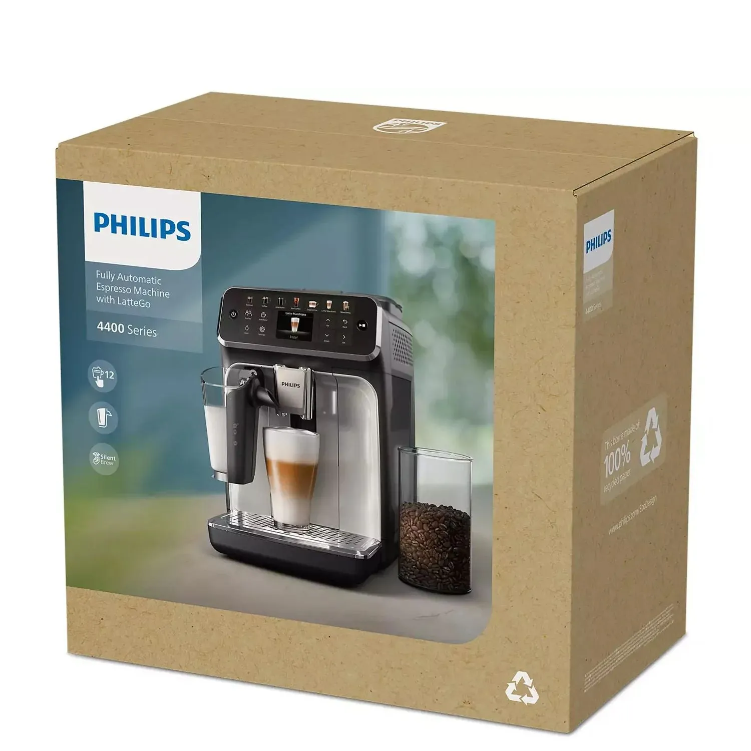 Philips Saeco 4400 LatteGo Fully Automatic Espresso Machine - EP4447/90