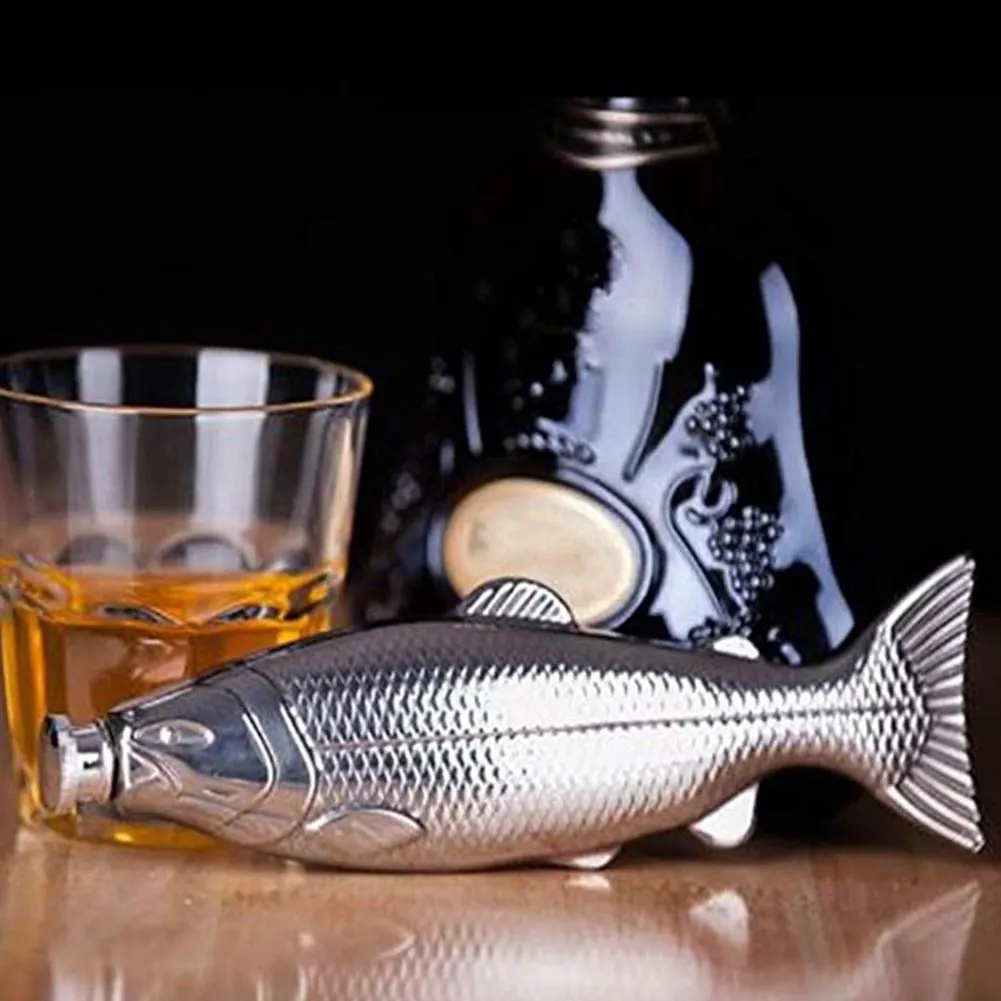 Pocket Bottle Flask: Fish-Shape