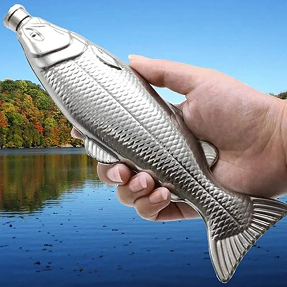 Pocket Bottle Flask: Fish-Shape