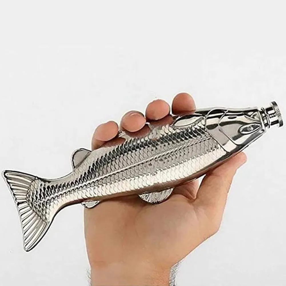 Pocket Bottle Flask: Fish-Shape