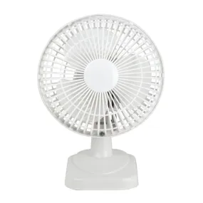 Portable 6 Inch Desk Cooling Fan White