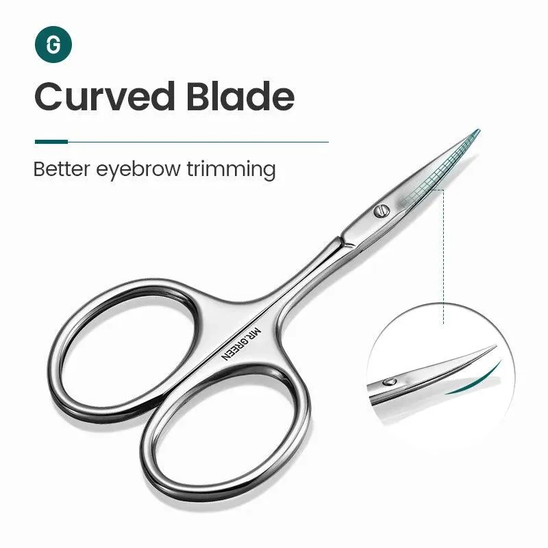 Precision Eyebrow Scissors: Professional Manicure & Hair Trimmer