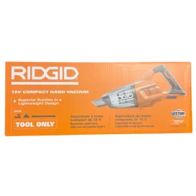 RIDGID 18-Volt Cordless Hand Vacuum with Crevice Nozzle, Utility Nozzle and Extension Tube