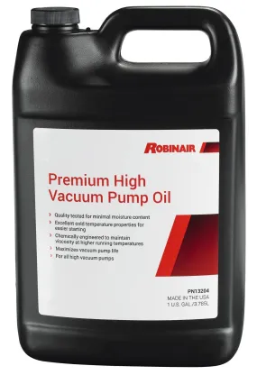 Robinair Premium High Vacuum Pump Oil - Gallon Bottle (3.8L)