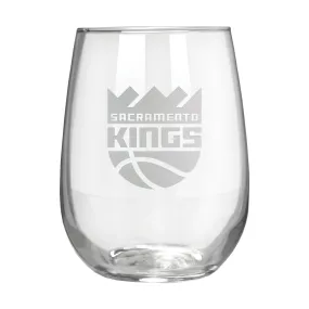 Sacramento Kings 17 oz. Stemless Wine Glass