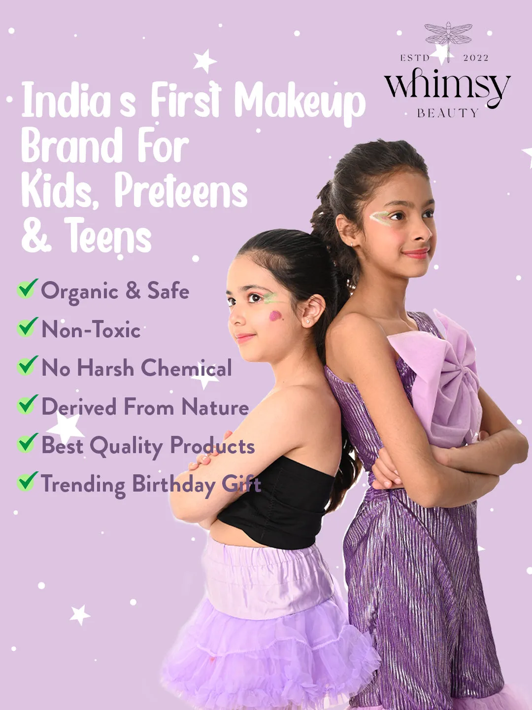 Safe & Organic Blossom Beauty Makeup Kit for Preteen and Teen Girls (Pack of 12)