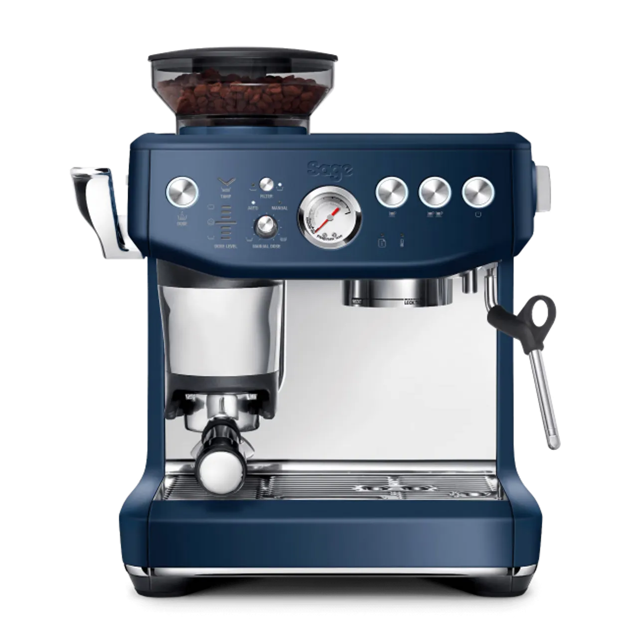 Sage Barista Express Impress Coffee Machine (SES876DBL4GUK1) - Blue