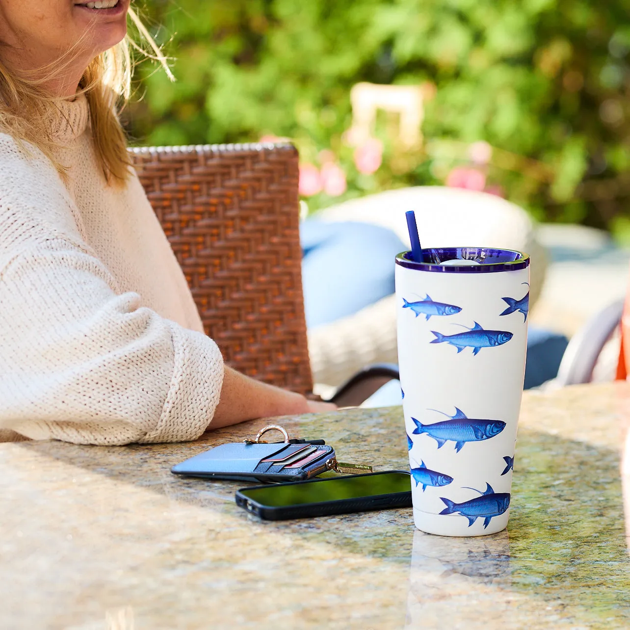 School of Fish Stainless Steel Insulated Tumbler