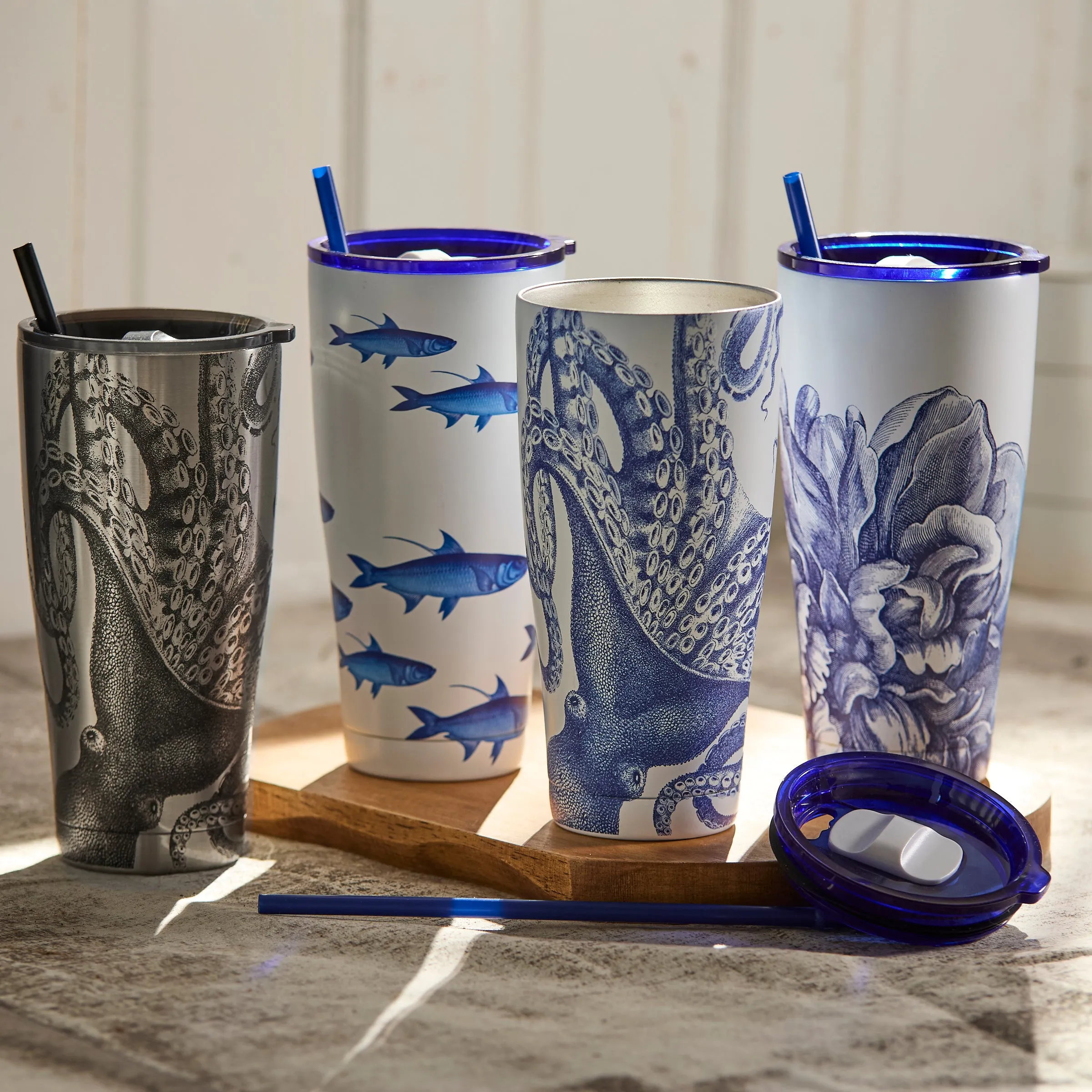 School of Fish Stainless Steel Insulated Tumbler