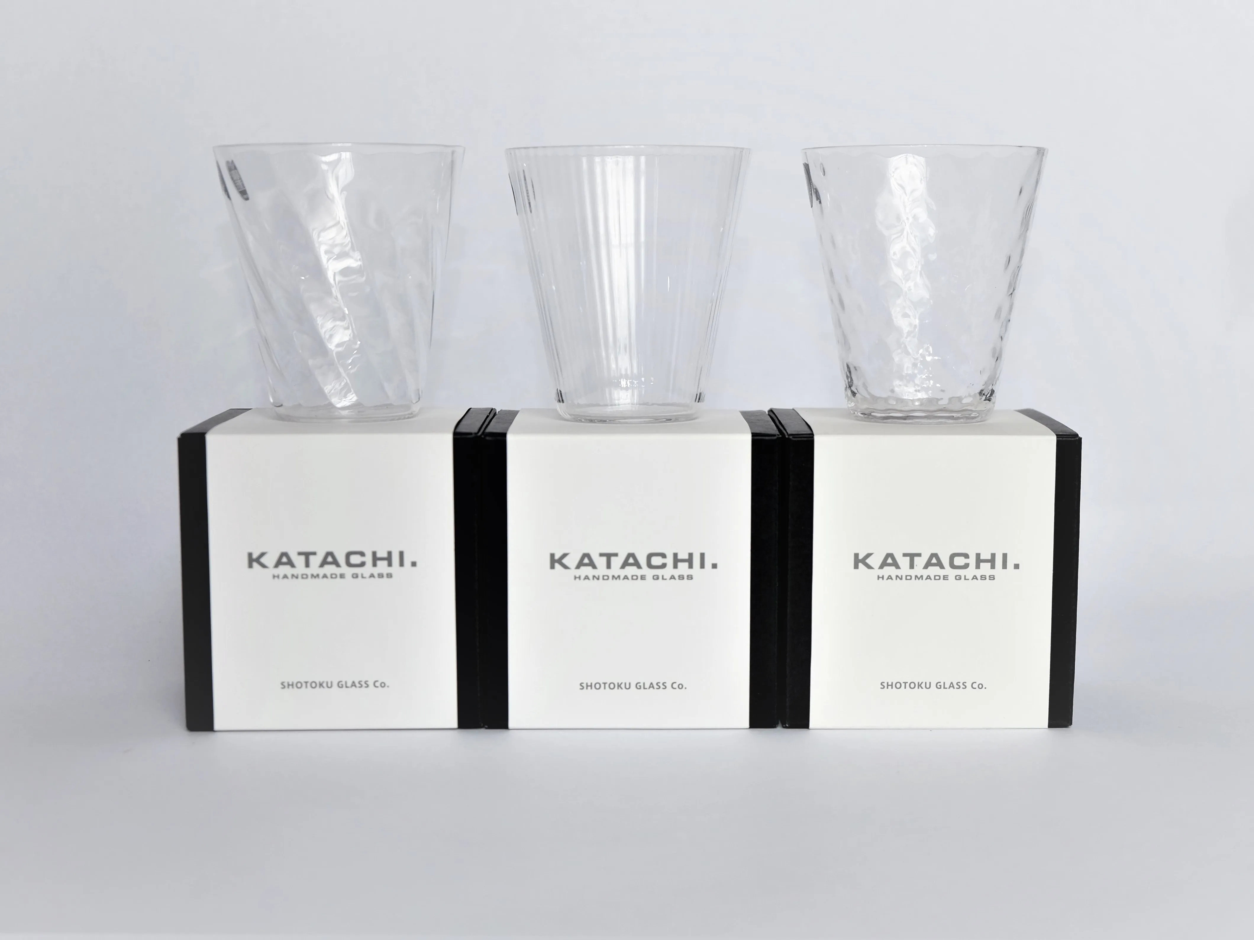 Set of 2 Shotoku Glass Katachi: V Glass