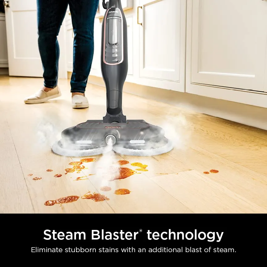 Shark Scrub   Steam Blaster, 7.48'' x 14.96'' x 47.44'', Rose Gold/Black