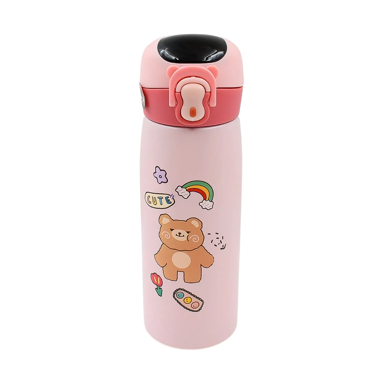 Smart Vacuum Insulated Water Bottle with LED Temperature Display (450 ML Approx / Mix Color & Design)