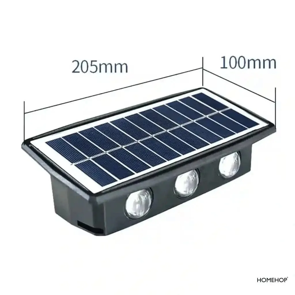 Solar External Wall Lights Outdoor LED Rechargeable Lamp For Home, Garden and Outdoor ( Renewed )