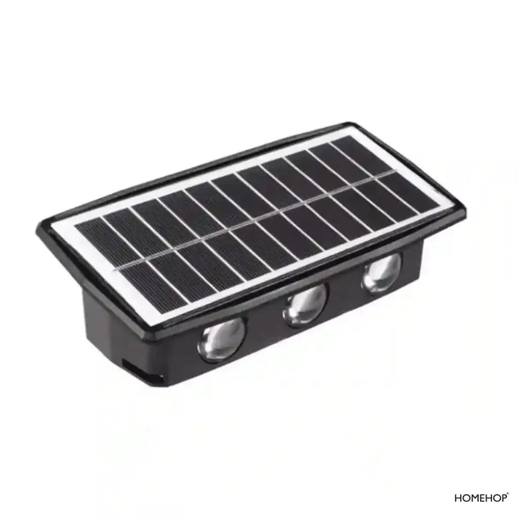 Solar External Wall Lights Outdoor LED Rechargeable Lamp For Home, Garden and Outdoor ( Renewed )