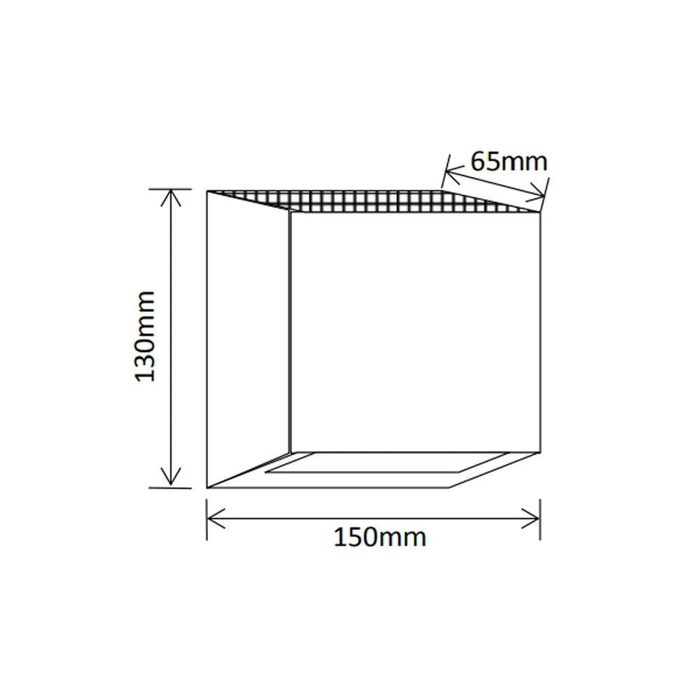 Solar Square Down Outdoor LED Wall Light in Black or Silver