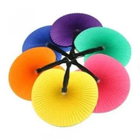 Solid Color Paper Fans | 12ct