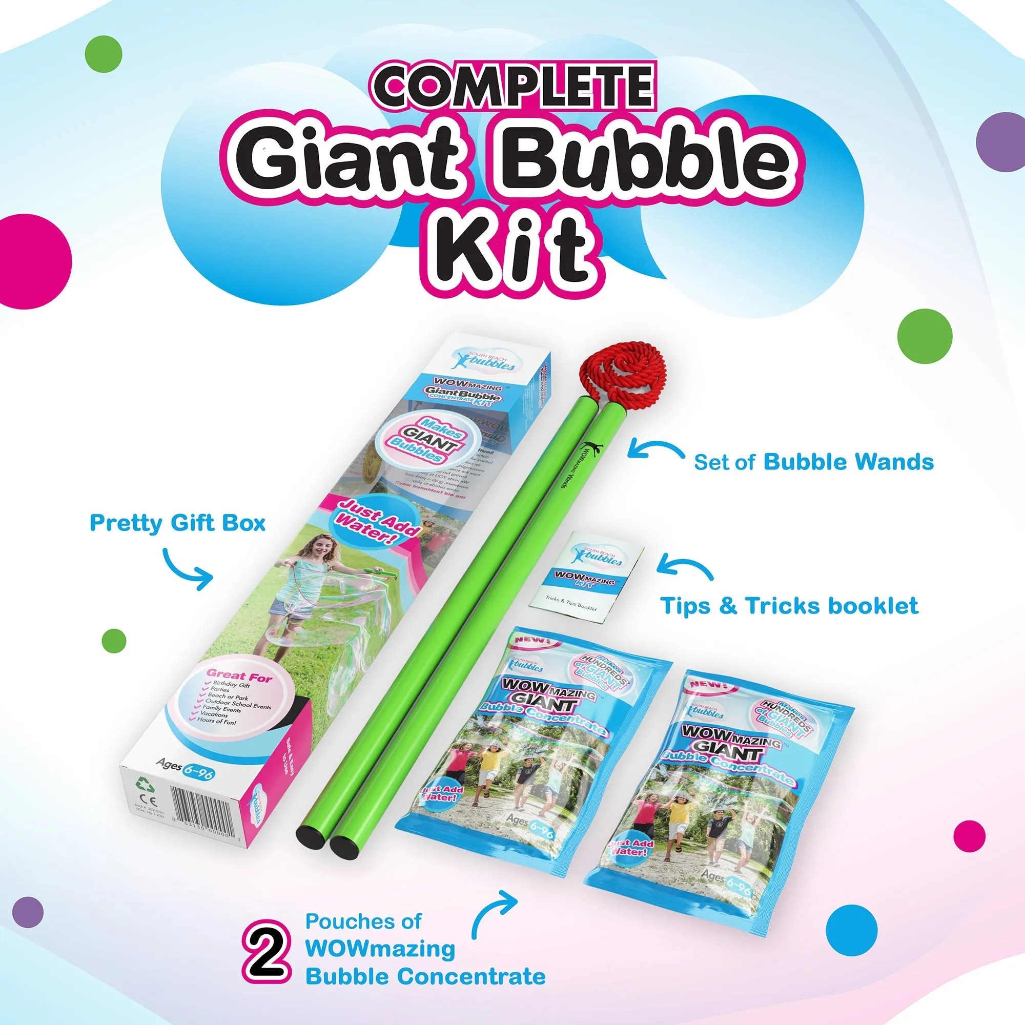 South Beach Bubbles WOWmazing Giant Bubble Kit