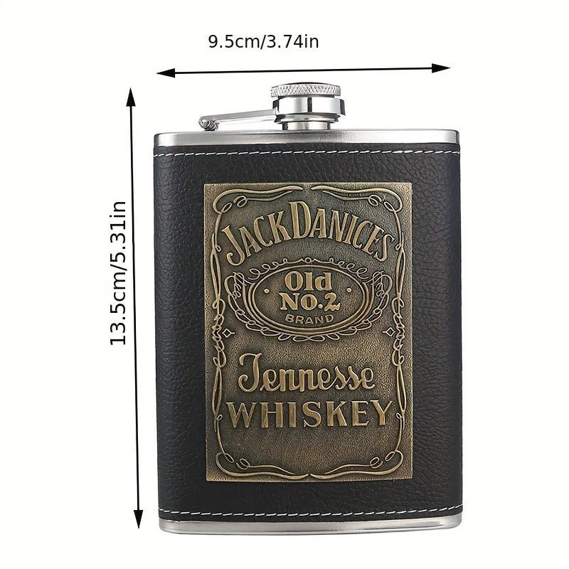 Square Stainless Steel Hip Flask  Perfect Gift for Loved Ones