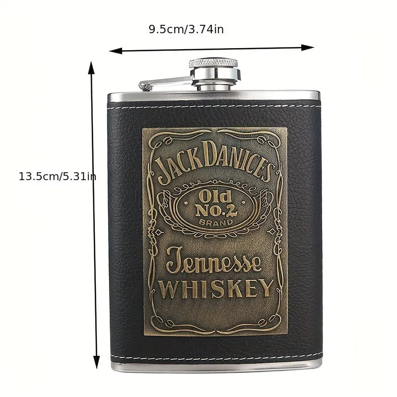 Square Stainless Steel Hip Flask  Perfect Gift for Loved Ones