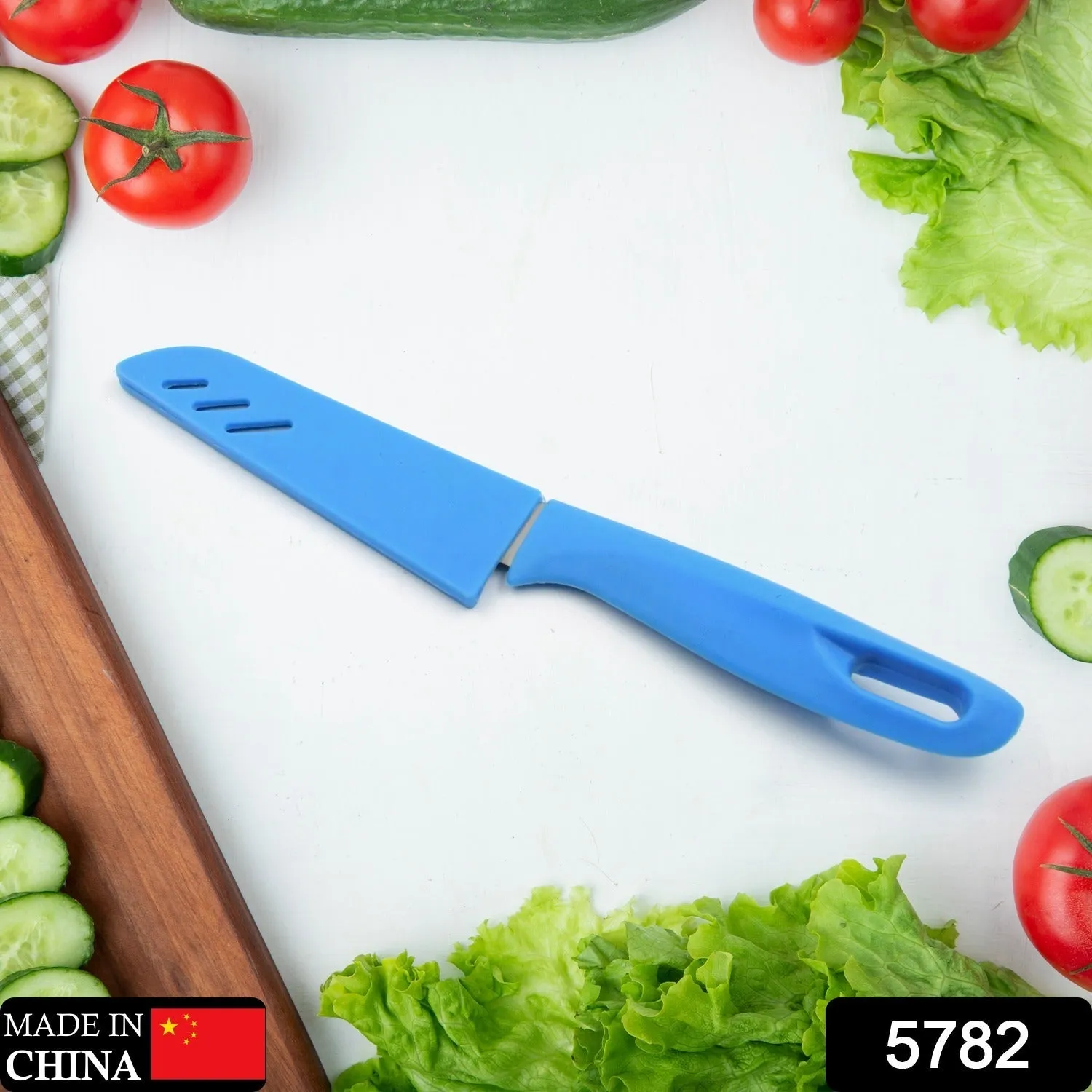 Stainless Steel Knife For Kitchen Use, Knife Set, Knife & Non-Slip Handle With Blade Cover Knife, Fruit, Vegetable,Knife Set (1 Pc)