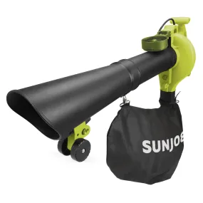 Sun Joe SBJ606E-GA-SJG-RM 4-in-1 Electric Blower | 250 MPH | 14 Amp | Vacuum | Mulcher | Gutter Cleaner (Certified Refurbished)