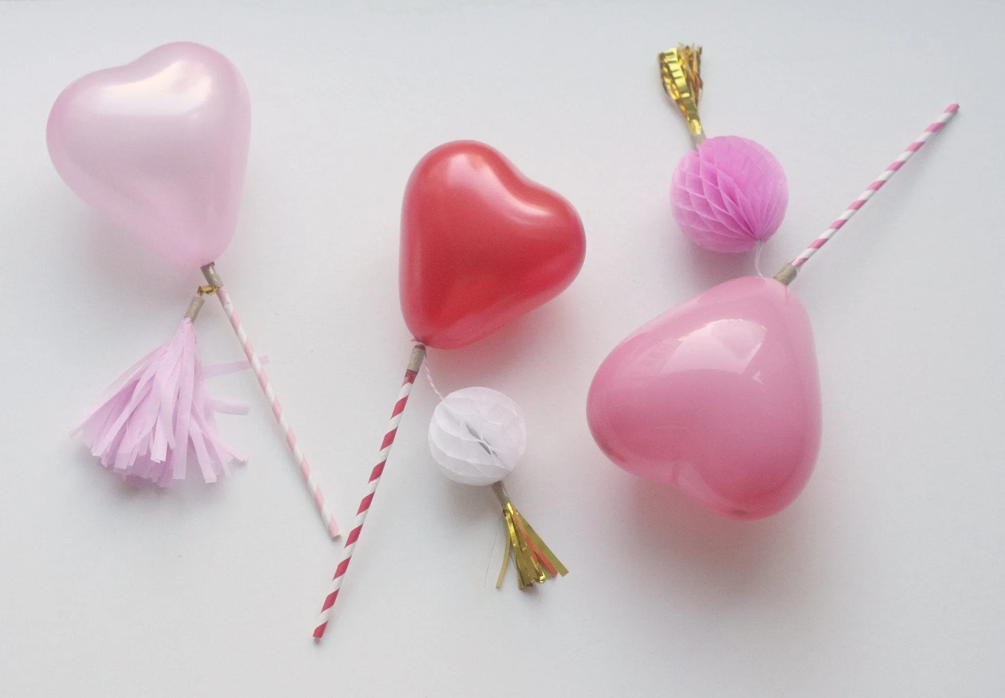 Tiny Heart Balloons - Mixed Pack (5 Pack)