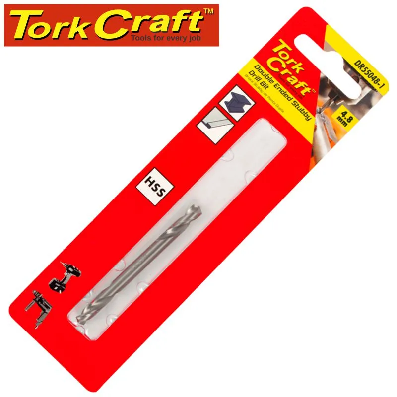 TORK CRAFT DOUBLE END STUBBY HSS 4.8MM 1 PC DR55048-1